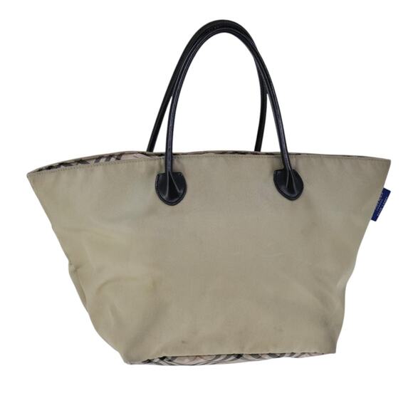 Burberry Blue Label Hand Bag Nylon Beige - Picture 1 of 16